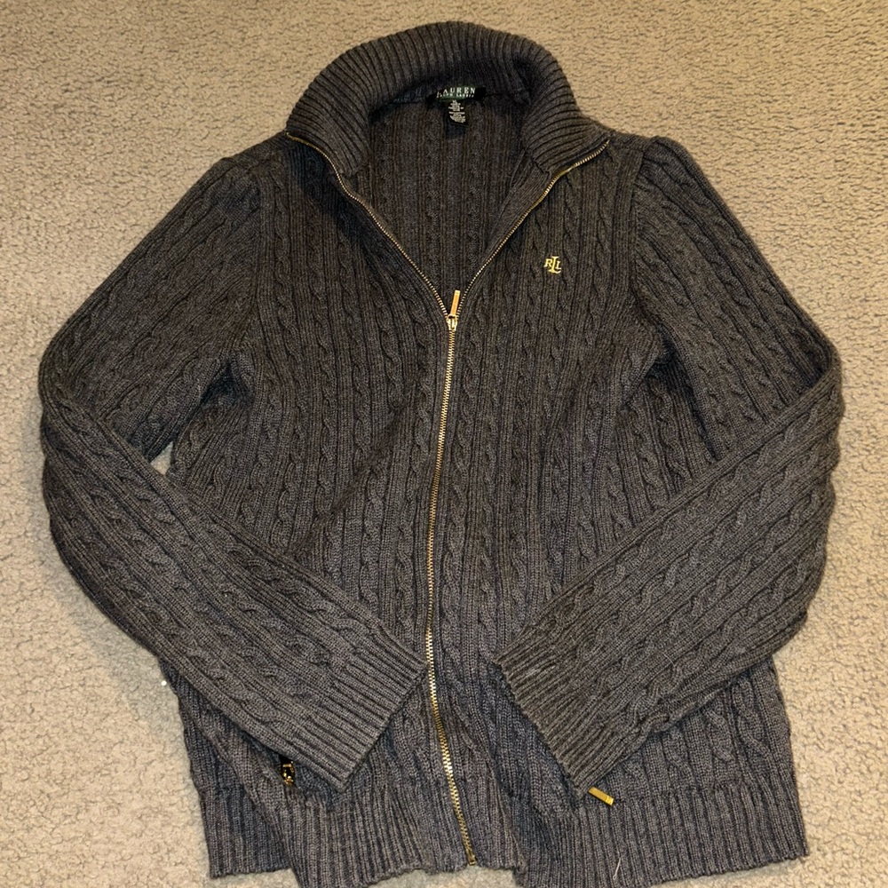 Women’s Ralph Lauren sweater jacket Sz XL